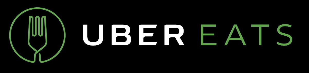 Logotipo de plataforma de entrega a domicilio Uber Eats con el que puedes realizar un pedido de comida hecha a la parrilla japonesa.